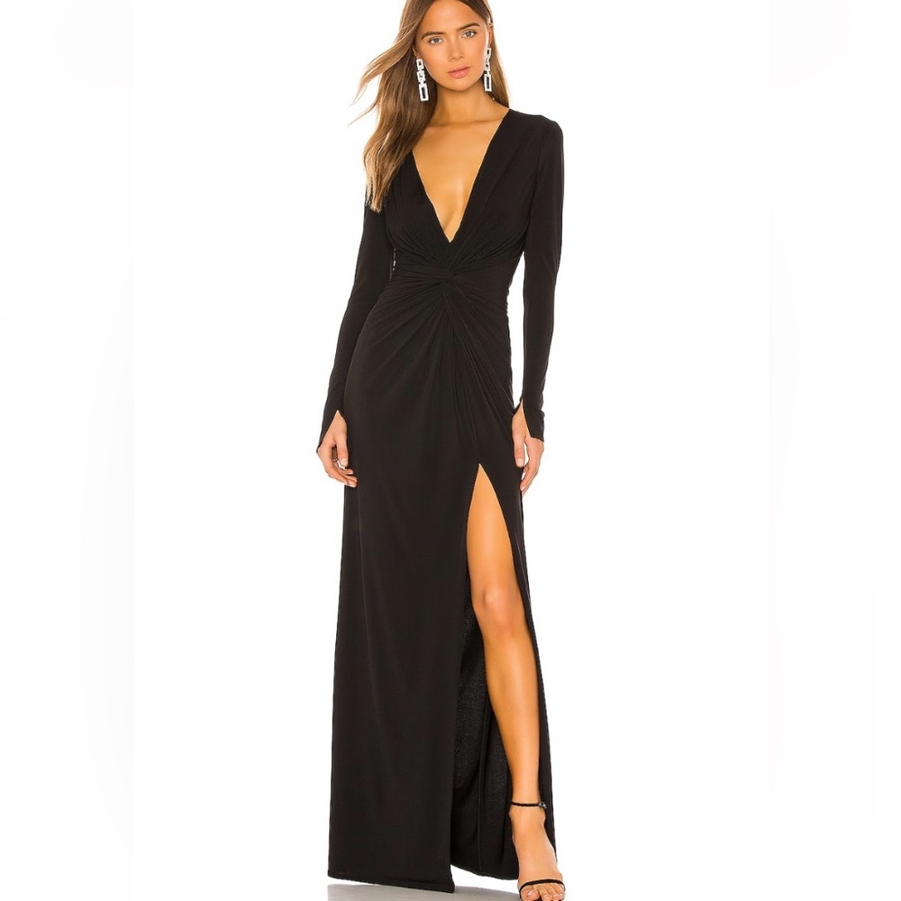 Katie May Black Low Back Dress